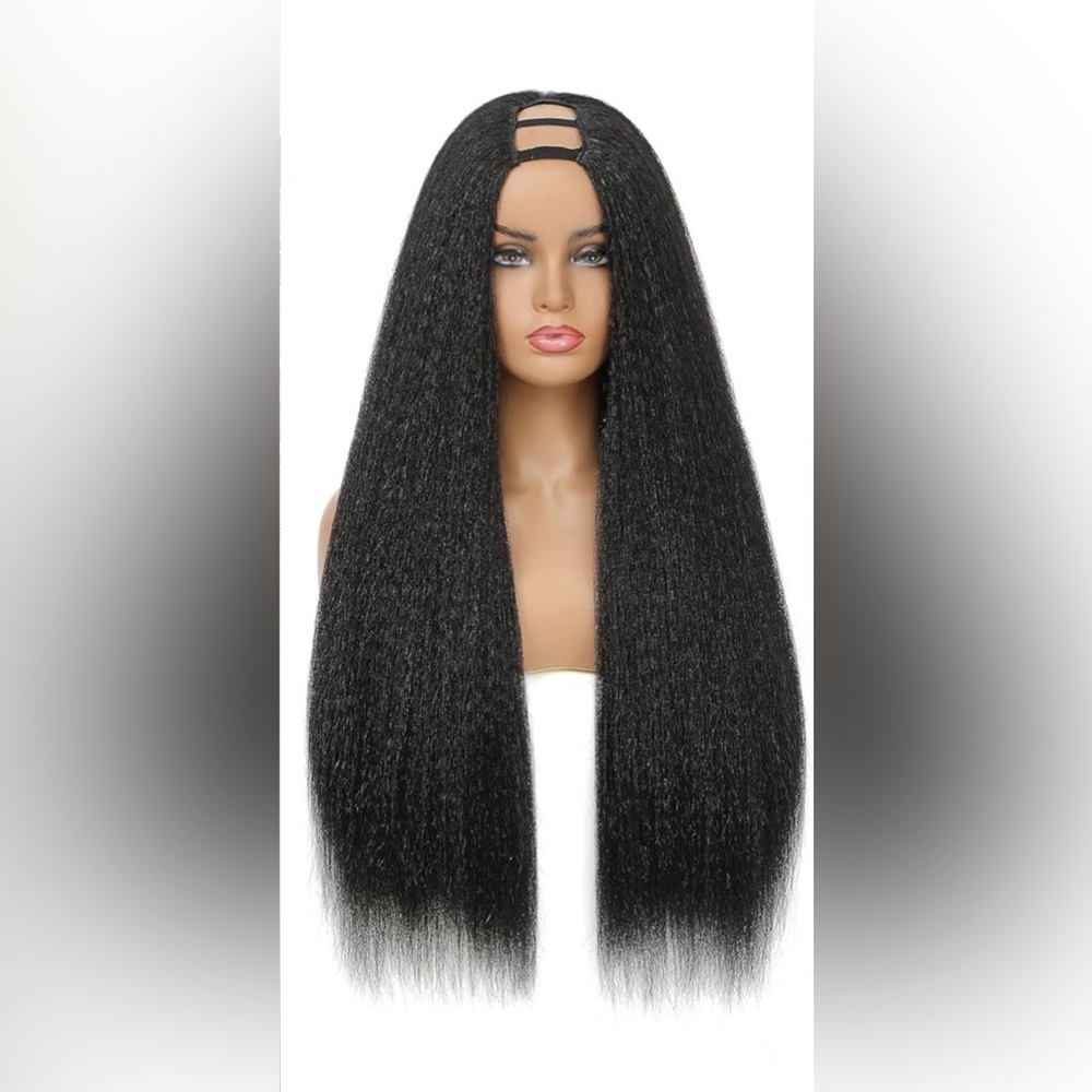BRAND NEW 20” kinky straight upart wig 100% human hair